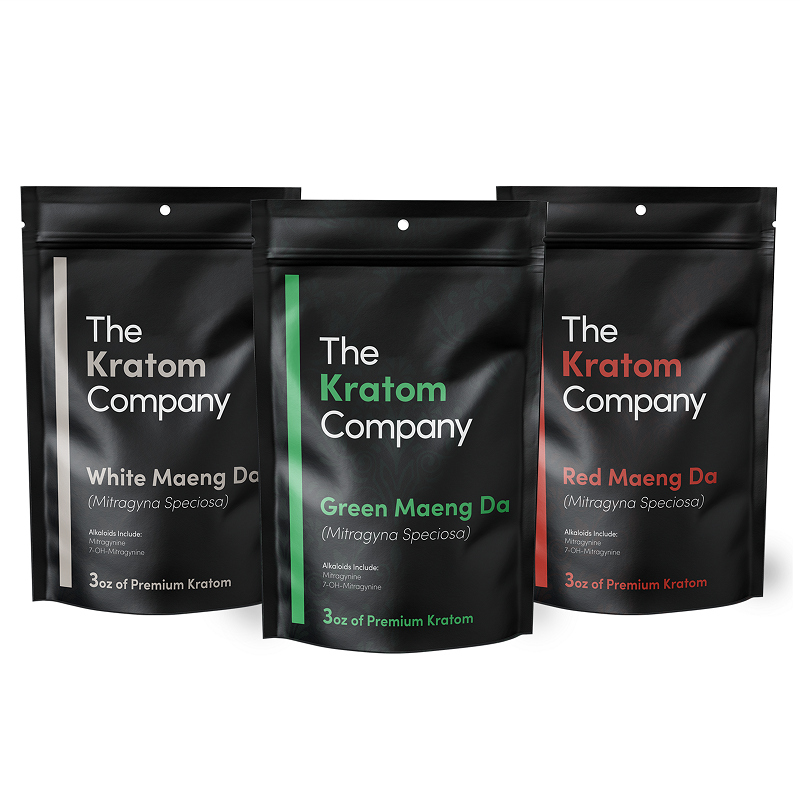 3 Strain Maeng Da Kratom Powder Pack