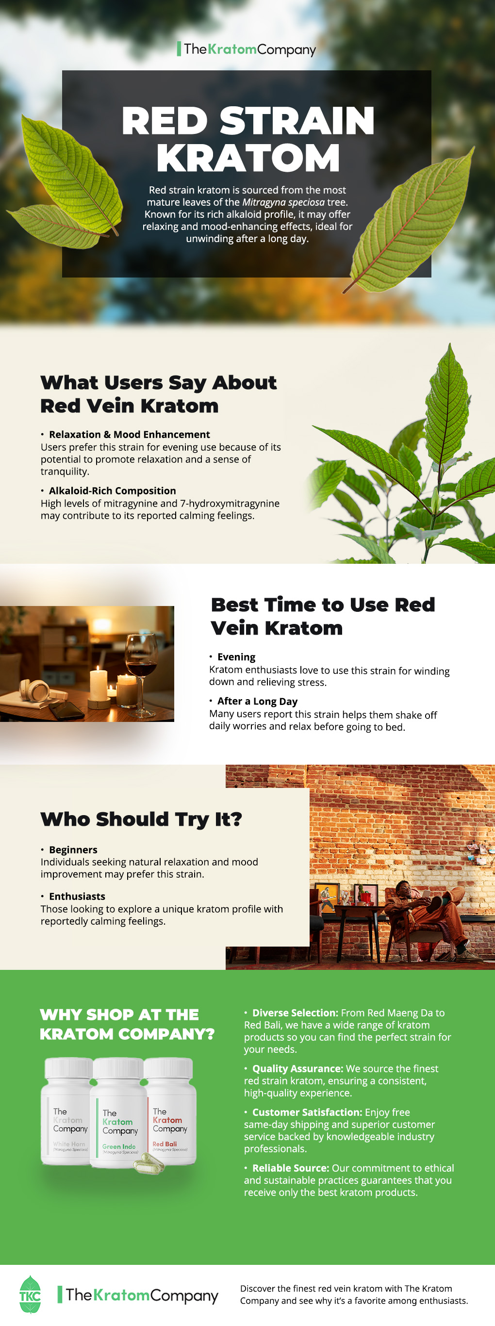 Red Strain Kratom Infographics